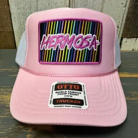 Hermosa Beach HERMOSA'84 Trucker Hat - Soft Pink/White