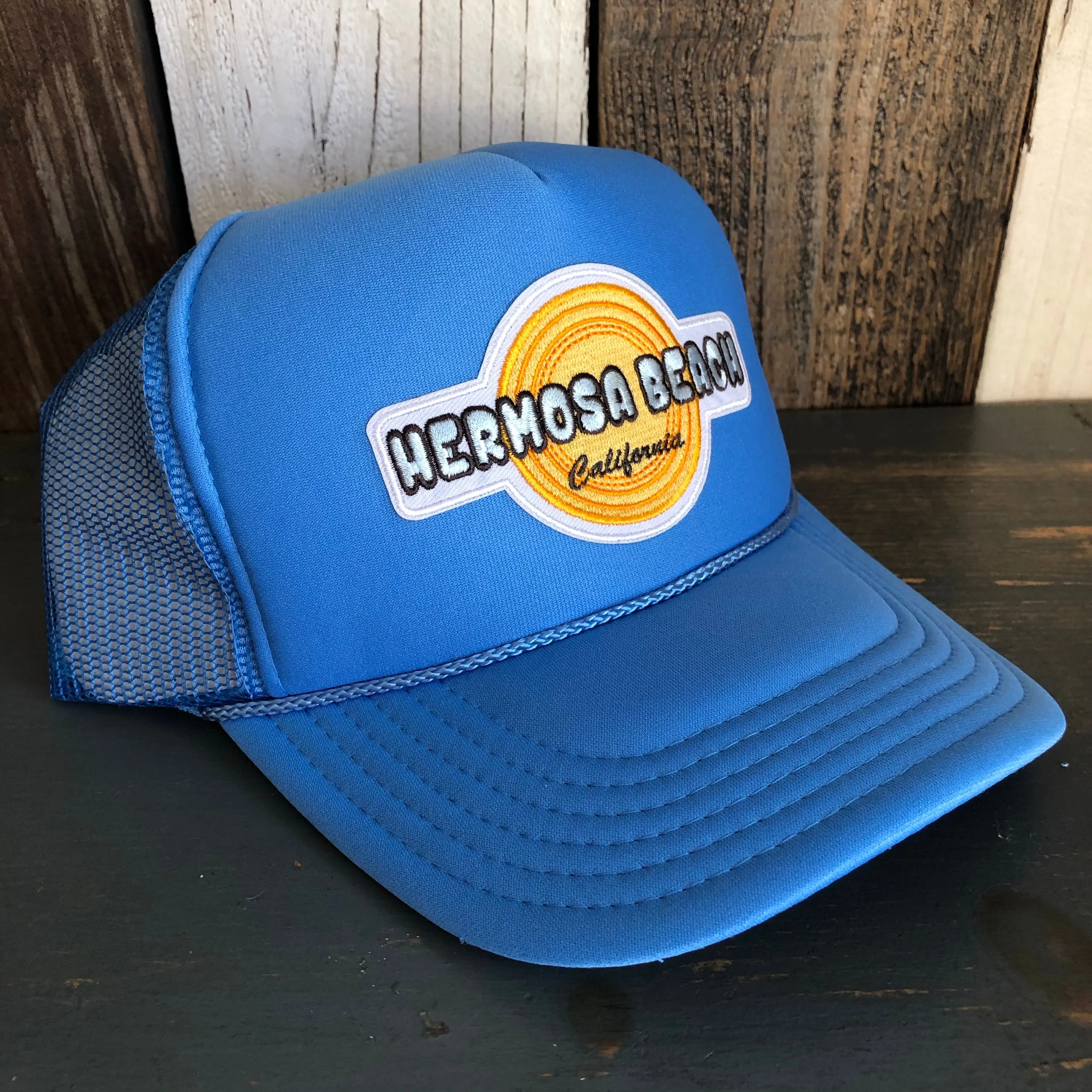 Hermosa Beach HIGH HEAT Trucker Hat - Col. Blue
