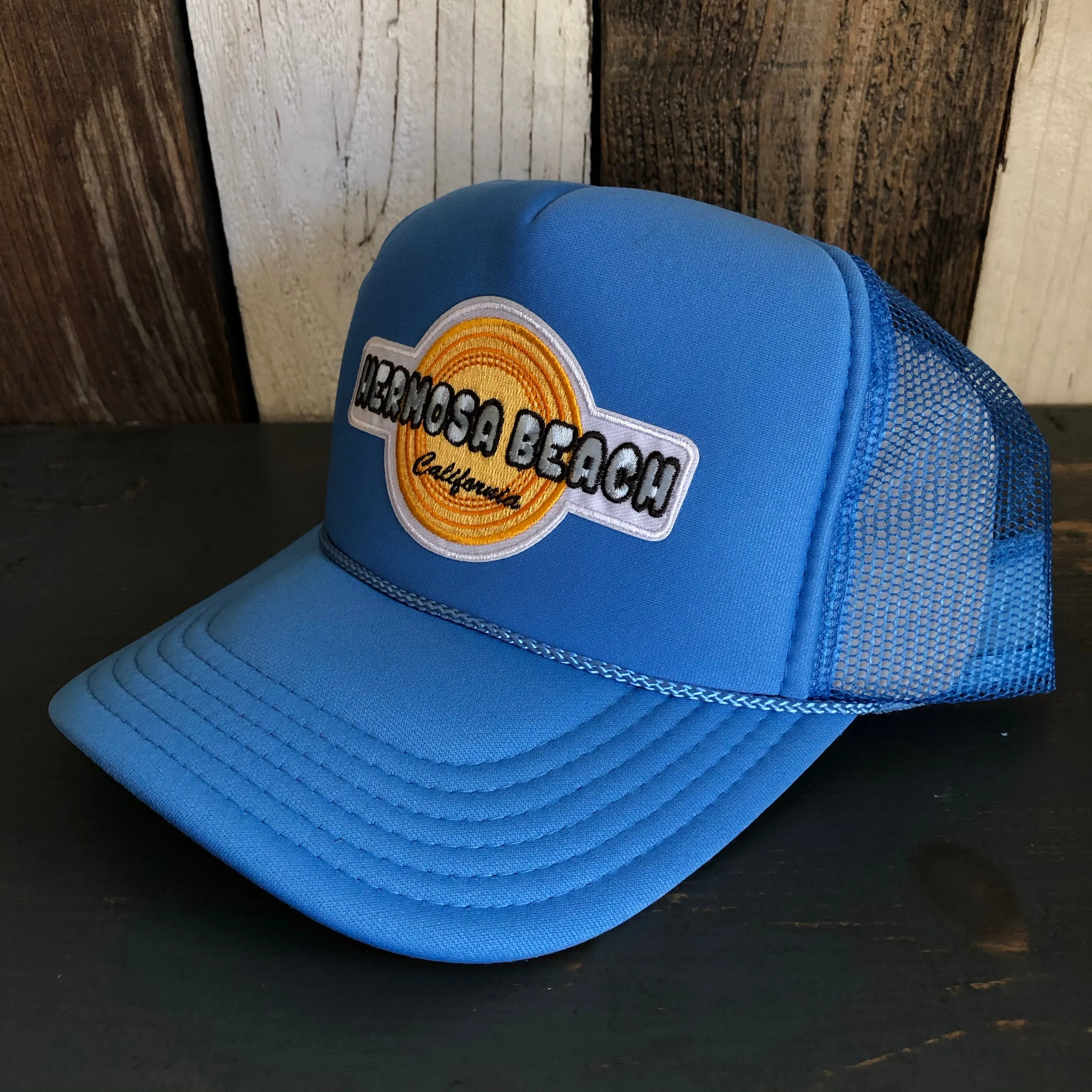 Hermosa Beach HIGH HEAT Trucker Hat - Col. Blue