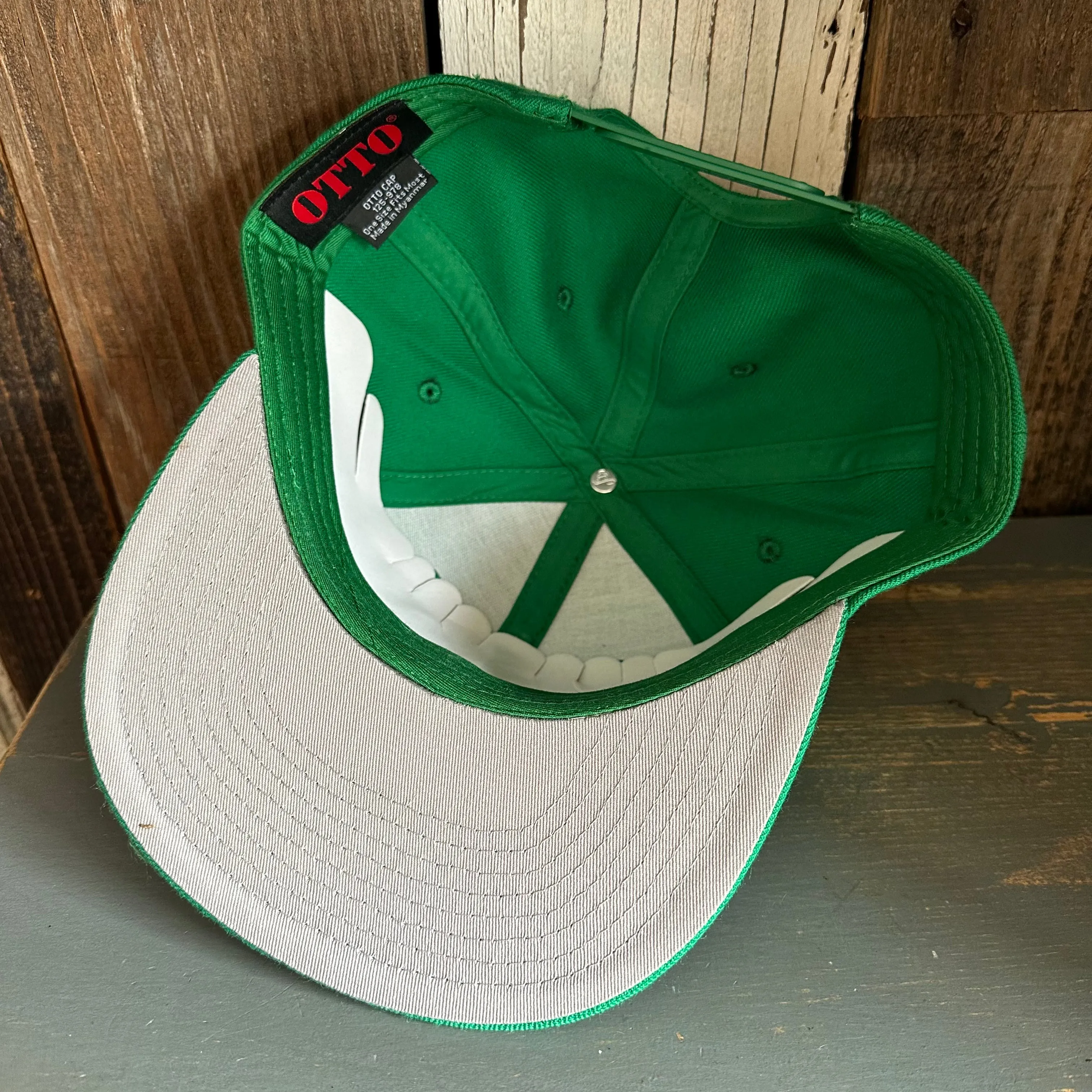 Hermosa Beach ROPER :: 6-Panel Mid Profile Snapback Hat - Kelly Green