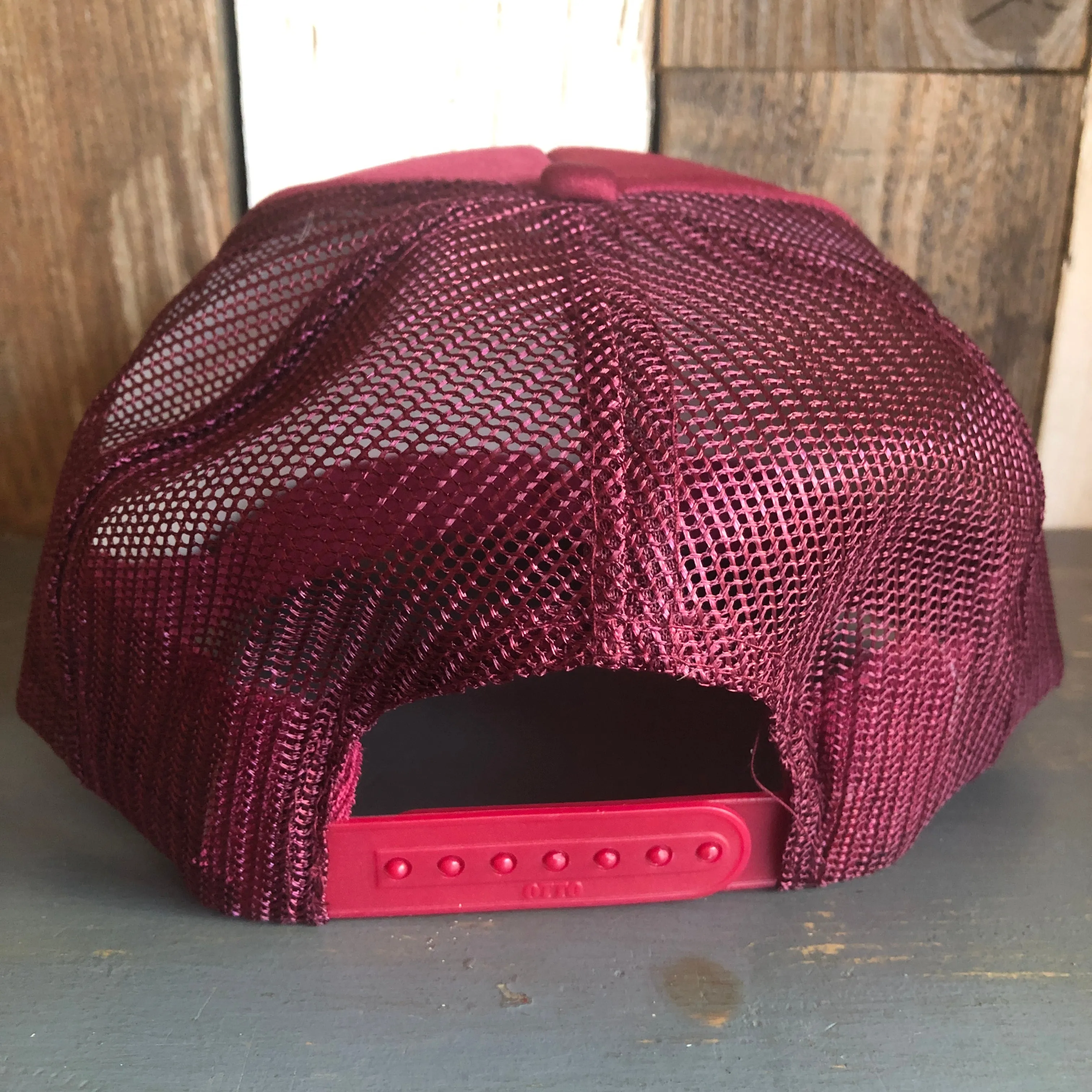 Hermosa Beach SUNBEAMS Trucker Hat - Burgundy Maroon
