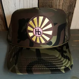Hermosa Beach SUNBEAMS Trucker Hat - Full Camouflage