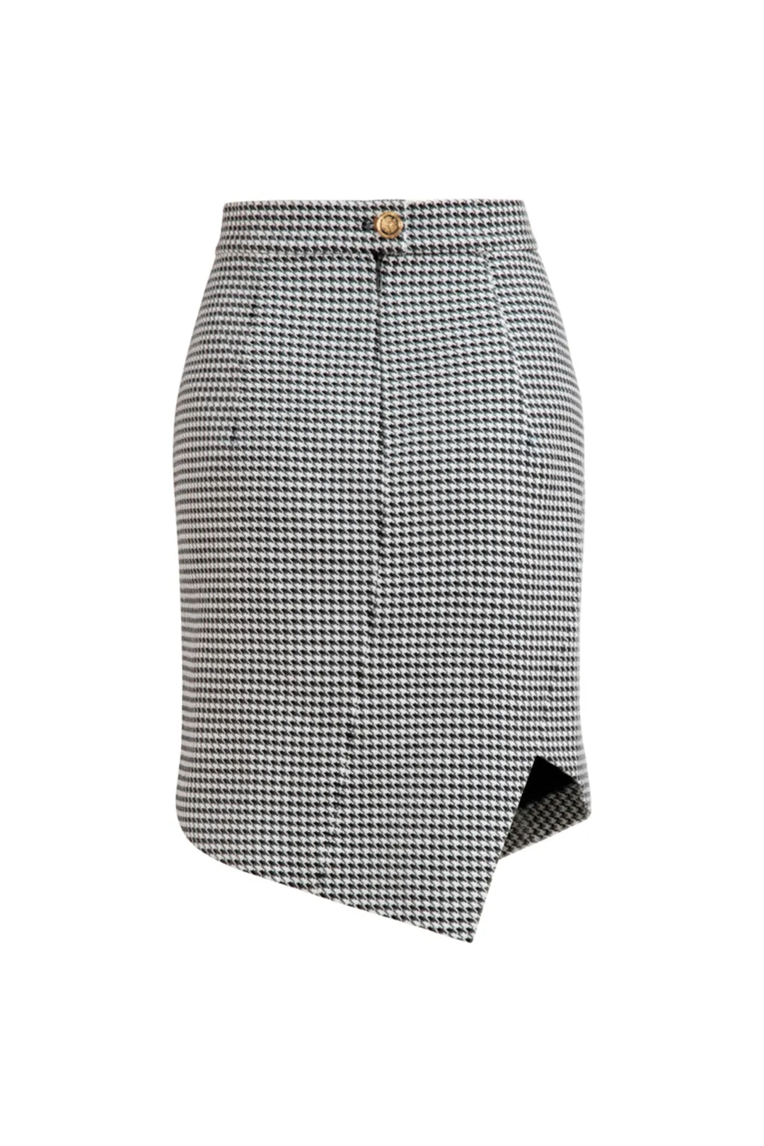 Irregular plaid skirt | Houndstooth skirt | Vacation skirt