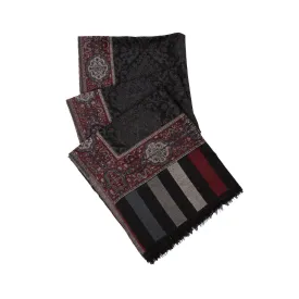 Juman Black Woolen Lohi Shawl