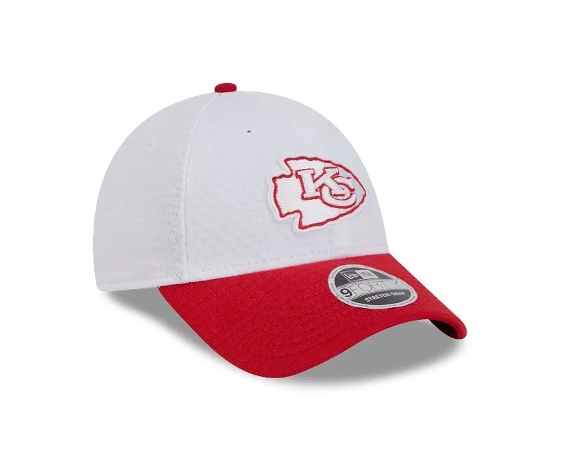 Kansas City Chiefs 2024 Training White 9FORTY Stretch Snap