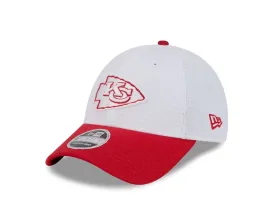 Kansas City Chiefs 2024 Training White 9FORTY Stretch Snap