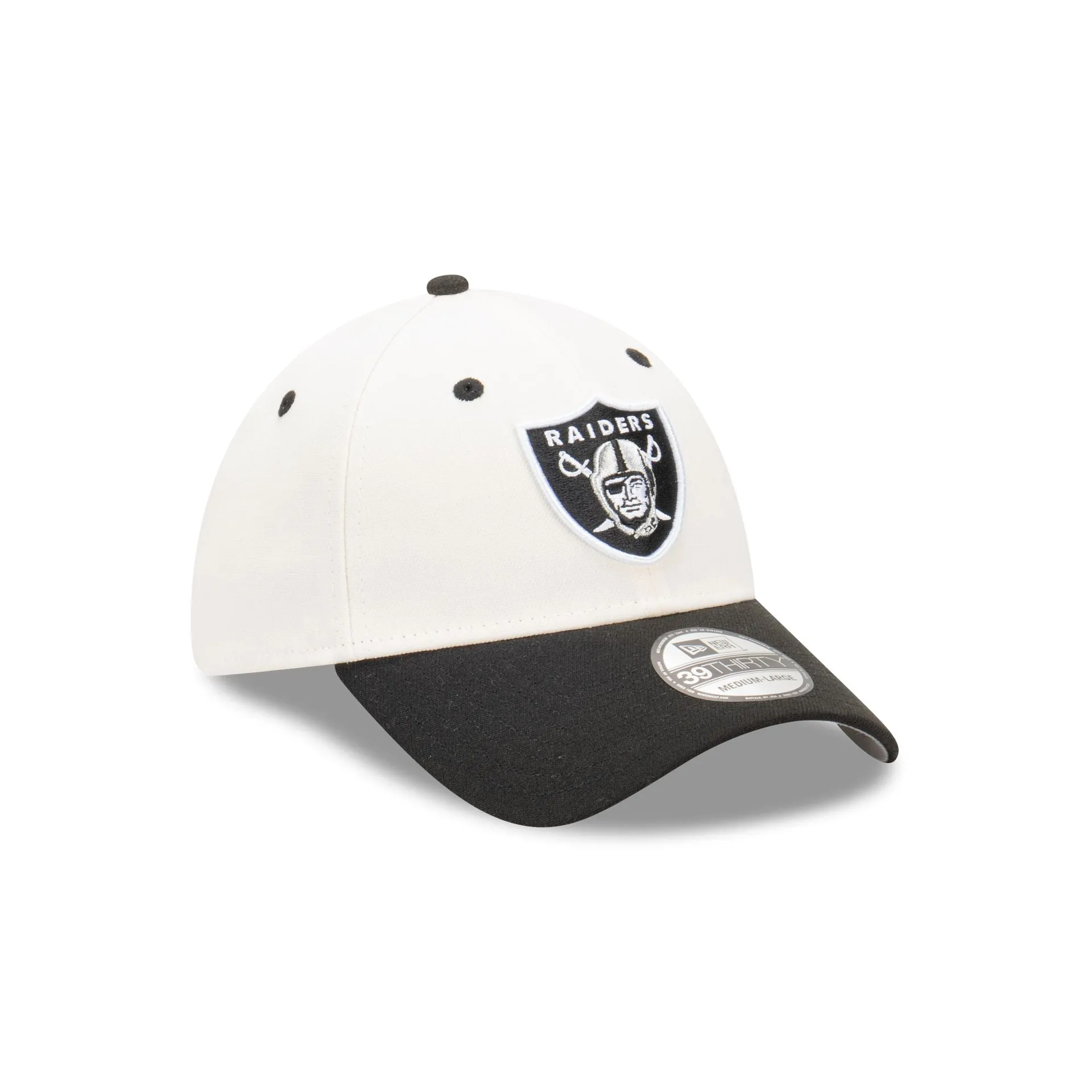 Las Vegas Raiders Chrome Two-Tone 39THIRTY Fitted