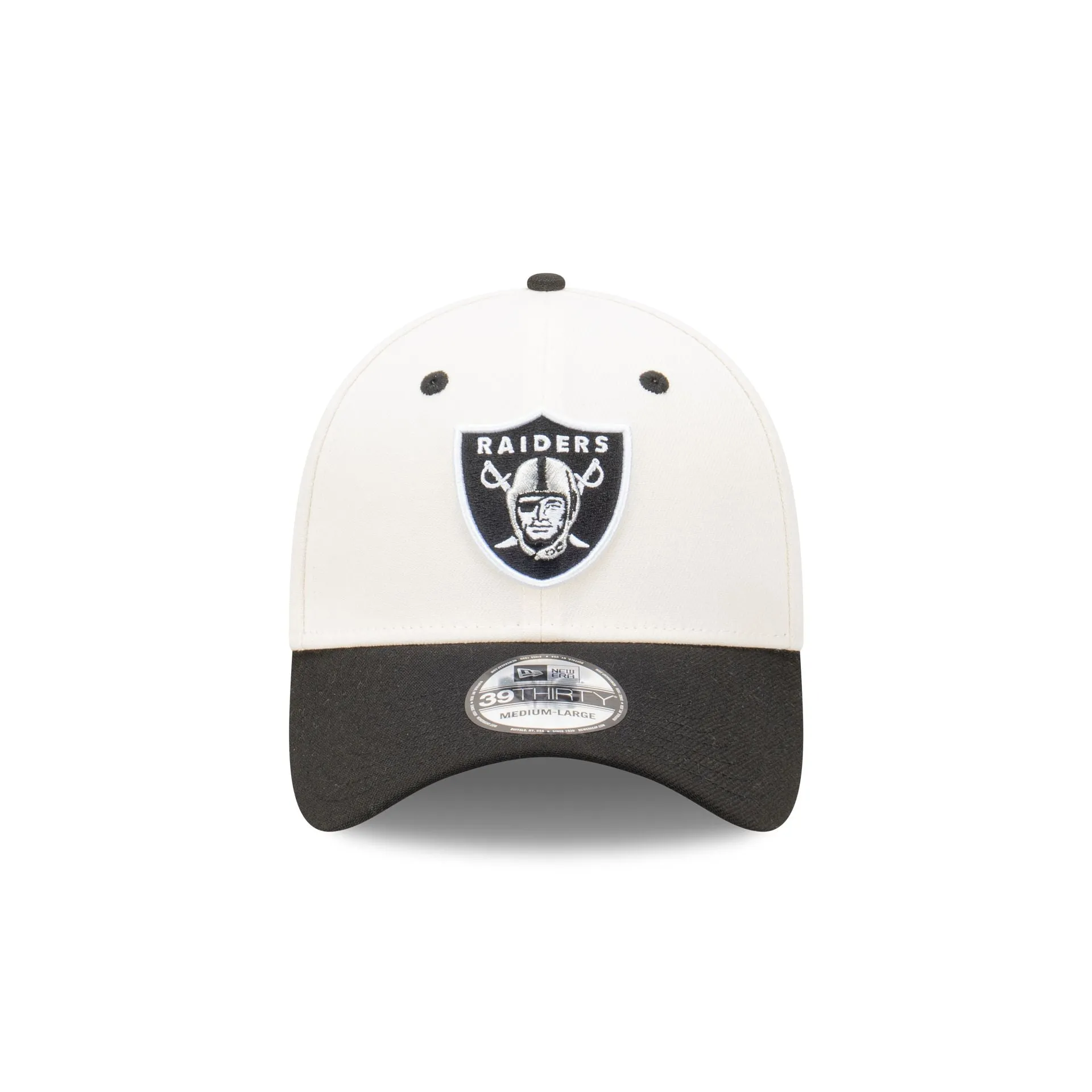 Las Vegas Raiders Chrome Two-Tone 39THIRTY Fitted