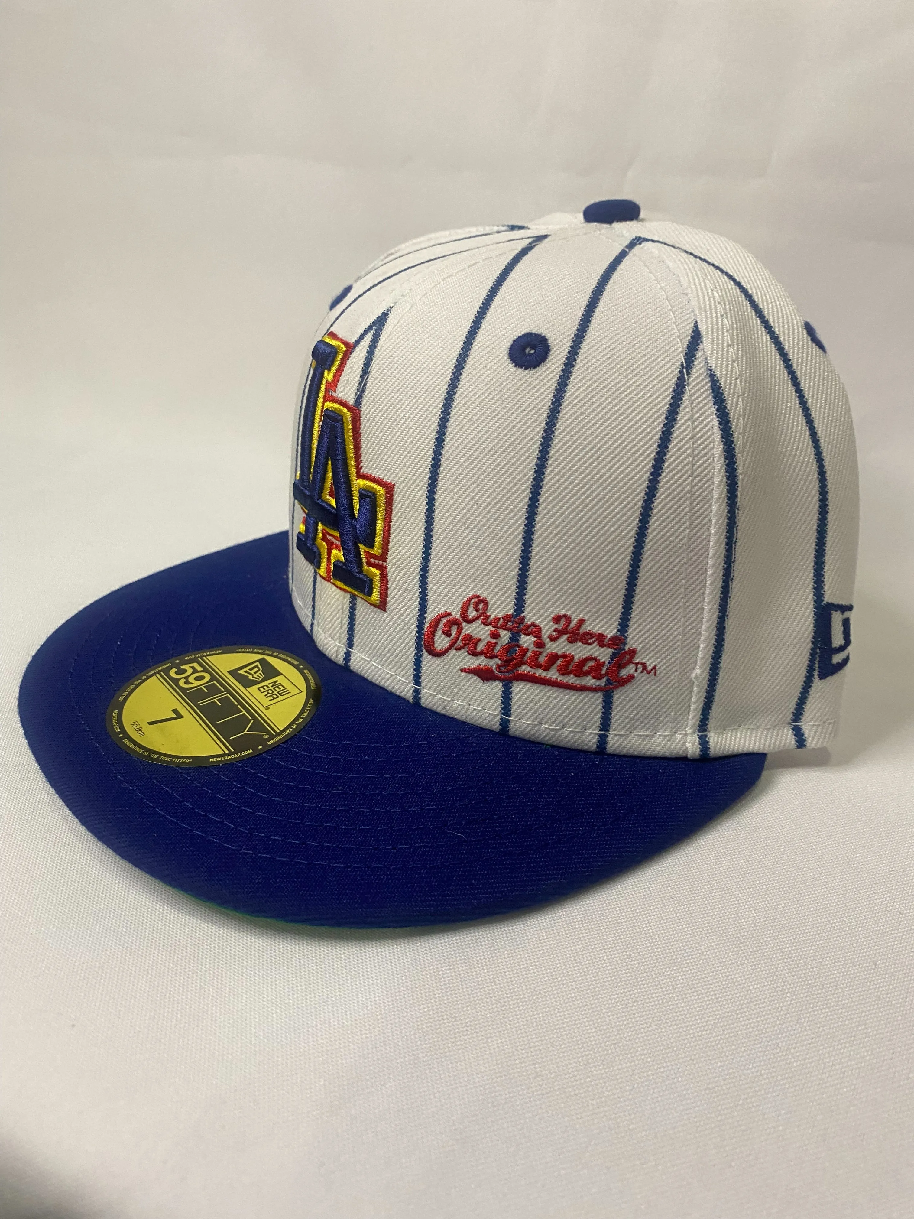 Los Angeles Dodgers MLB X BLC Original 59FIFTY Stripe Fitted Hat
