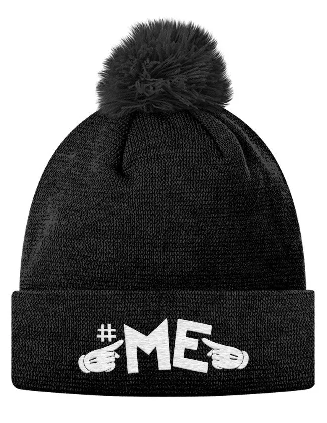 #ME Pom Pom Knit Cap