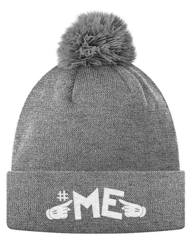 #ME Pom Pom Knit Cap