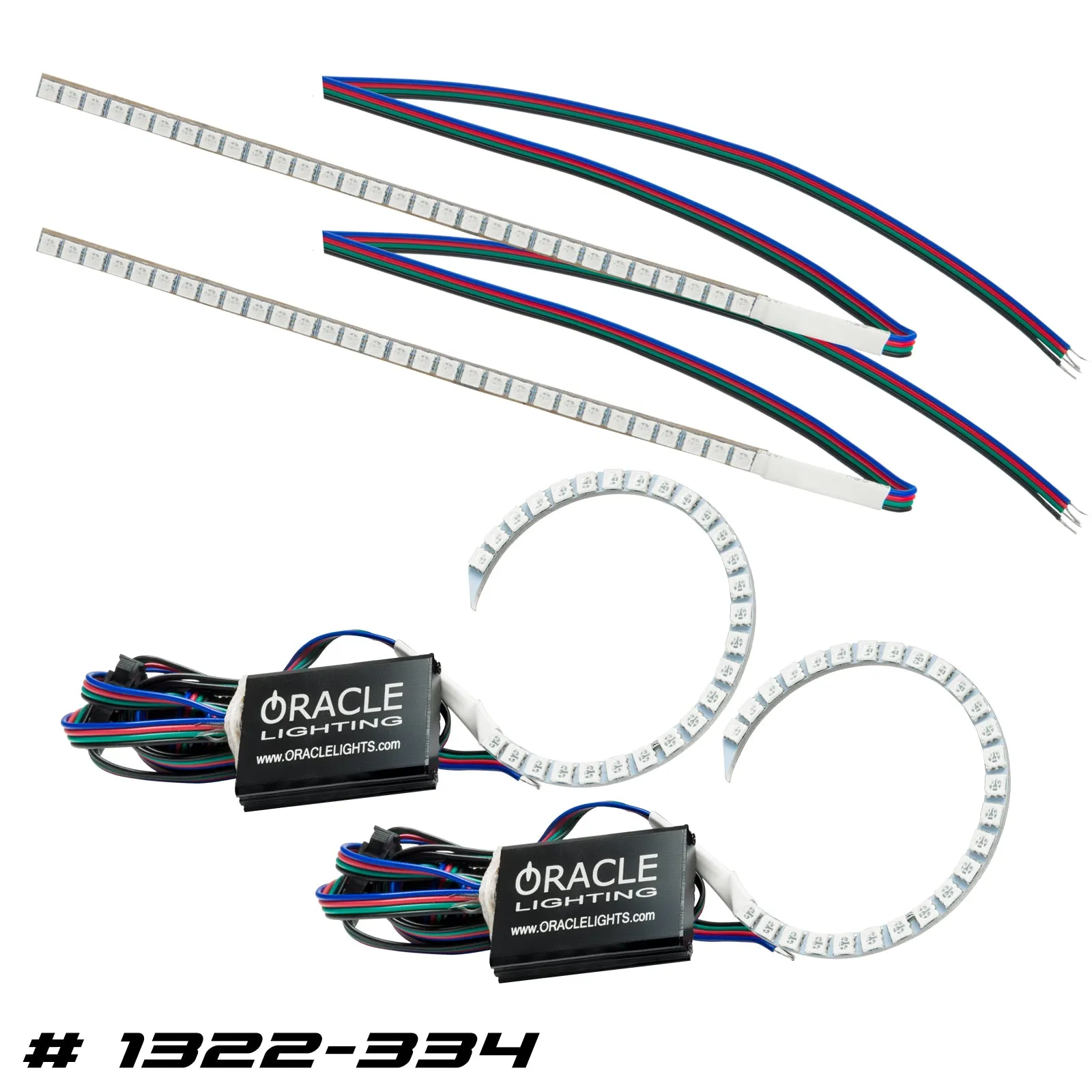 ORACLE Lighting 2015-2017 Ford Focus RS/ST ColorSHIFT DRL Upgrade w/Halo Kit