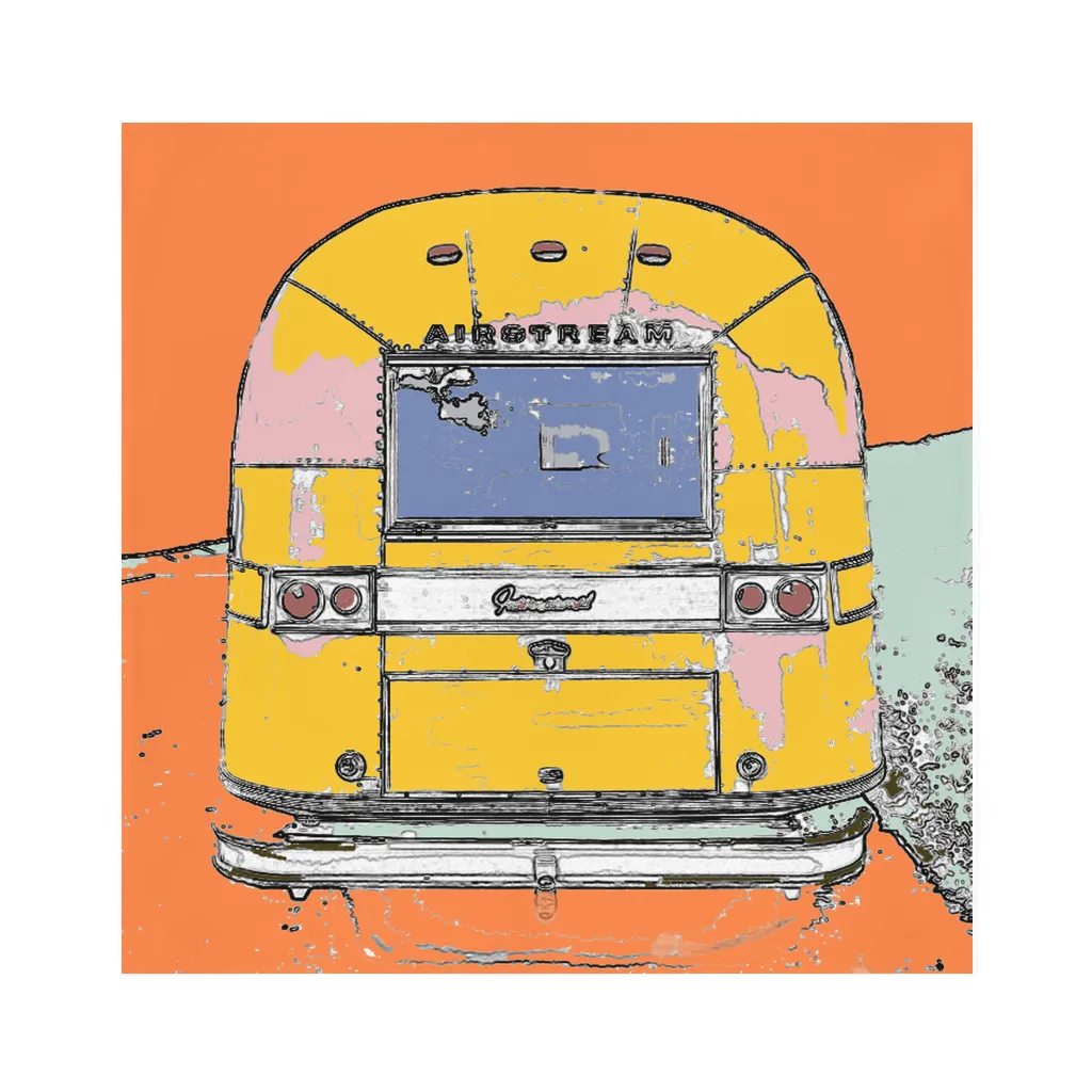 Orange Airstream Scarf
