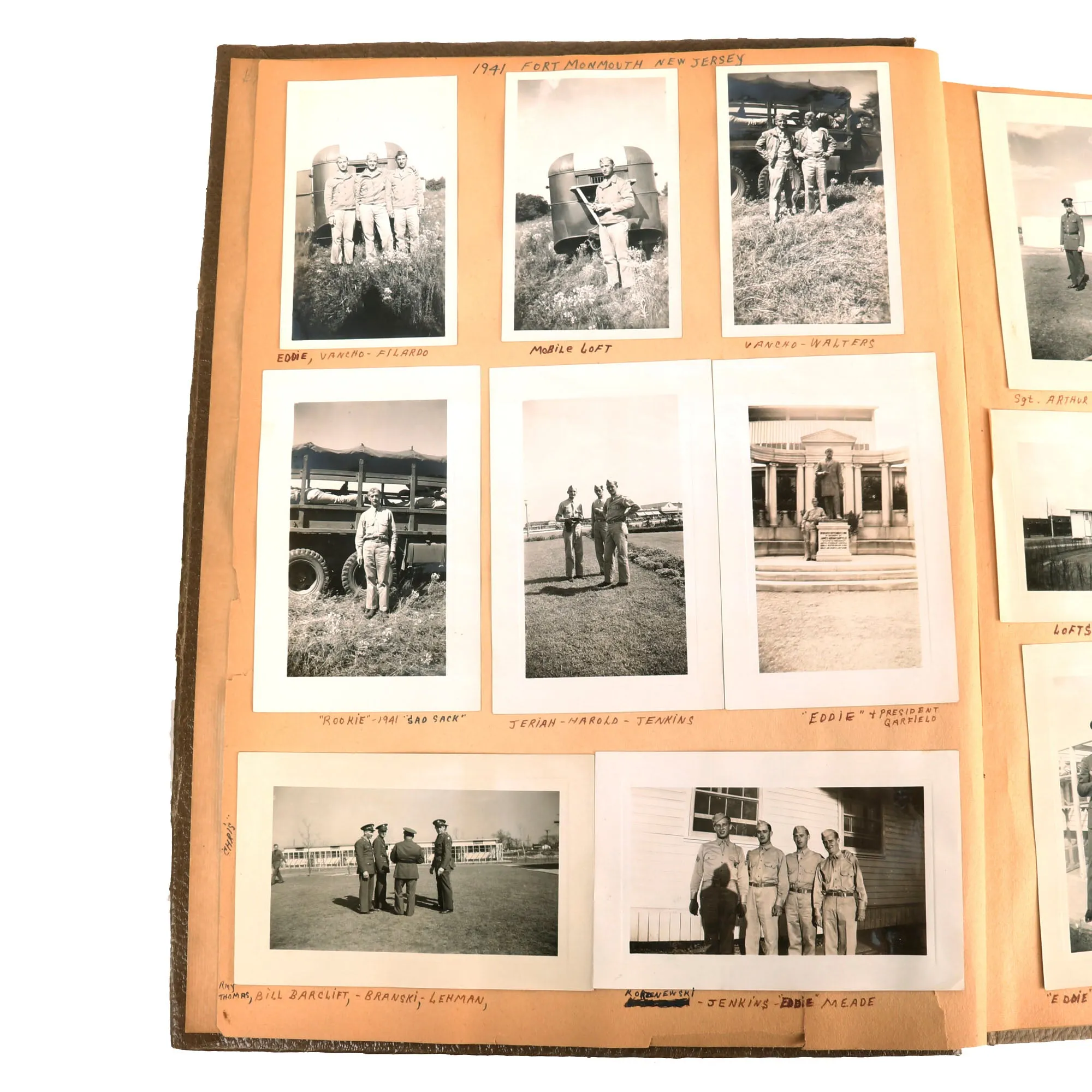 Original U.S. WWII Extensive Pigeon Breeding Group Scrapbook with Patch & Currency Collection - Over 200 Photographs