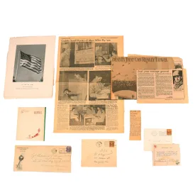 Original U.S. WWII Extensive Pigeon Breeding Group Scrapbook with Patch & Currency Collection - Over 200 Photographs