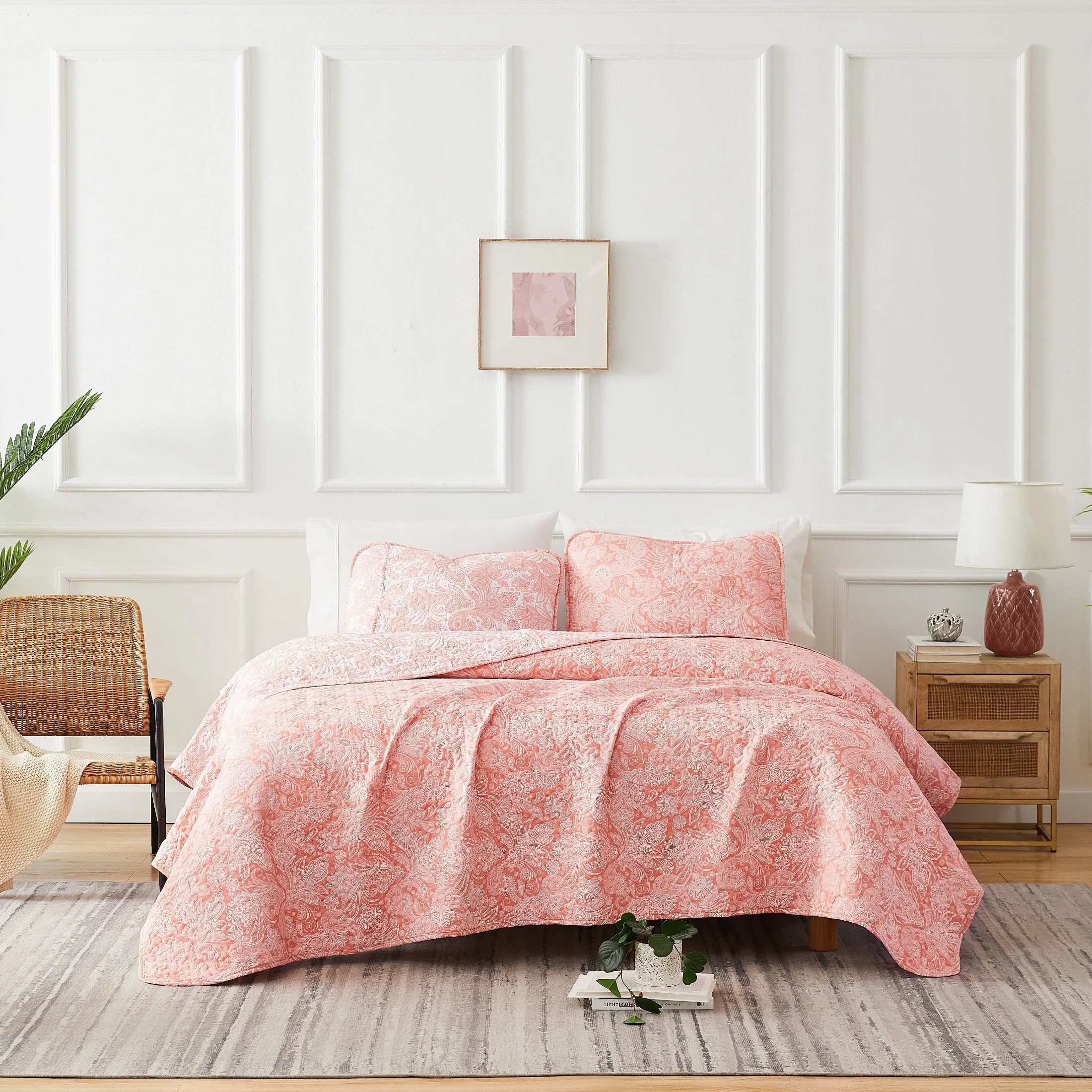 Perfect Paisley Reversible Quilt Set