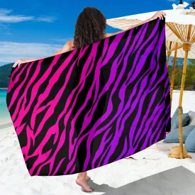 Rainbow Zebra Scarf Sarong