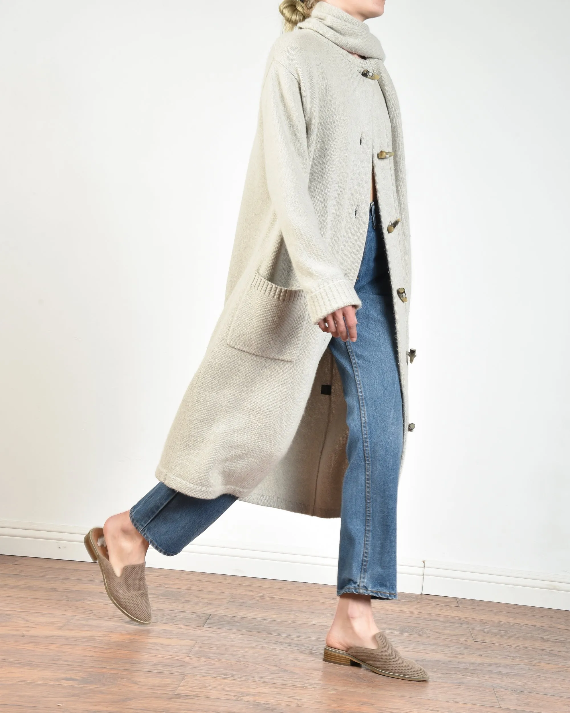 Ralph Lauren Toggle Cardi with Scarf