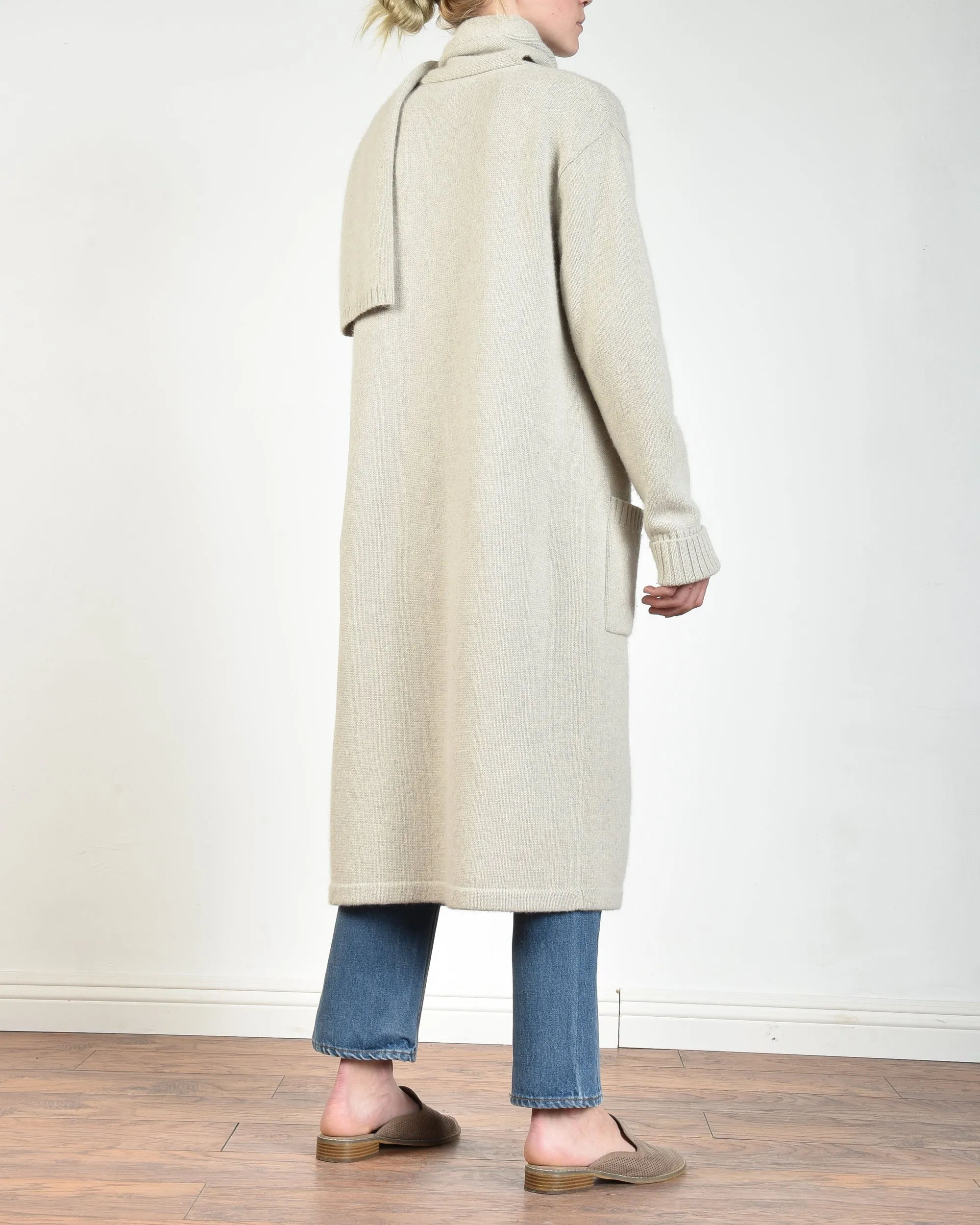 Ralph Lauren Toggle Cardi with Scarf