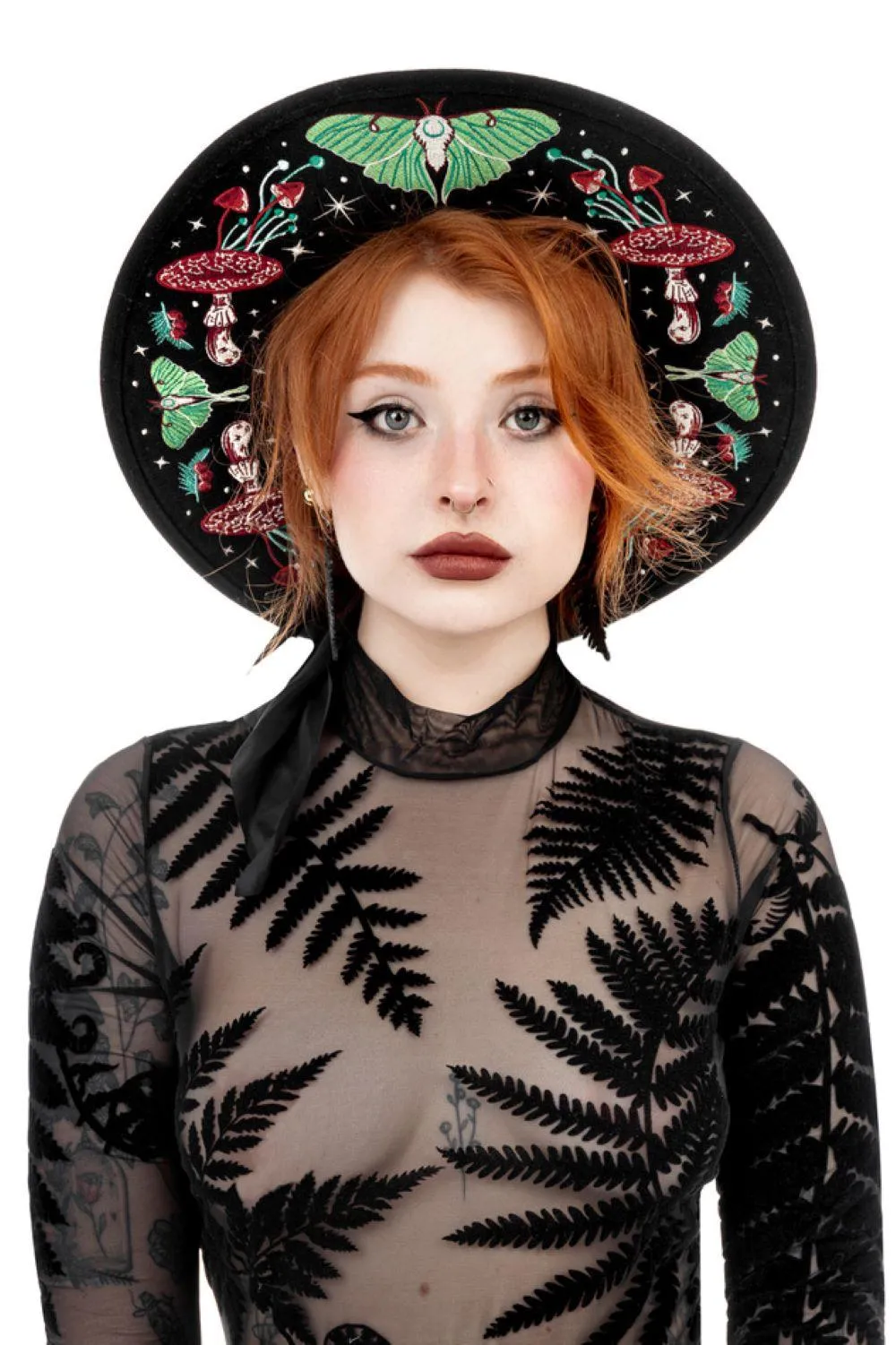 Restyle - Autumnal Equinox - Wide Brim Witchy Hat