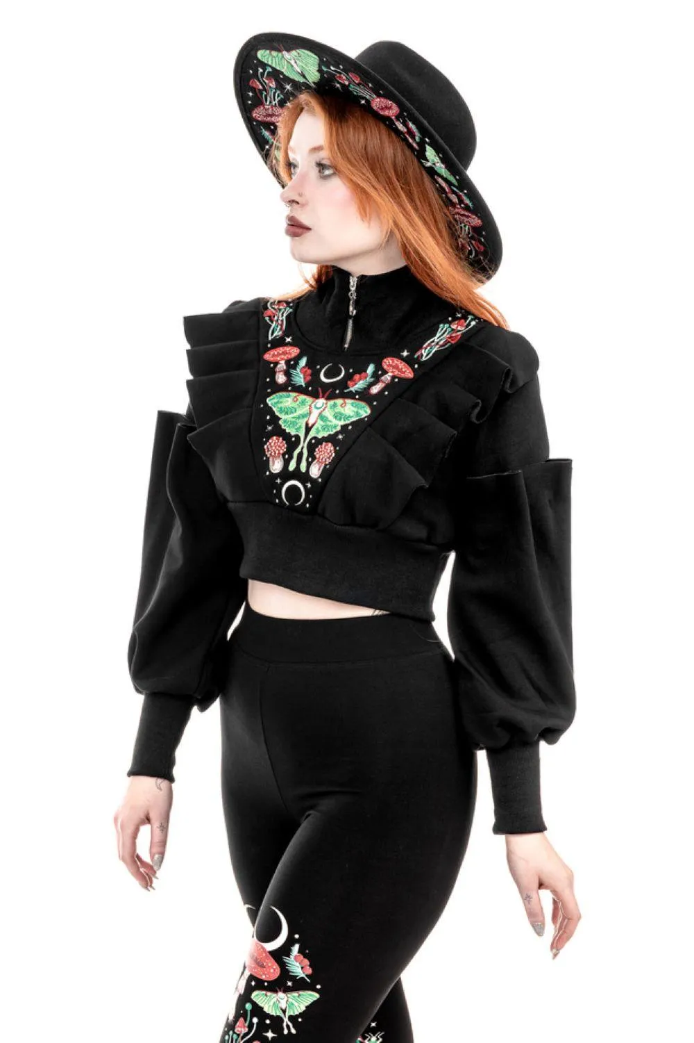 Restyle - Autumnal Equinox - Wide Brim Witchy Hat