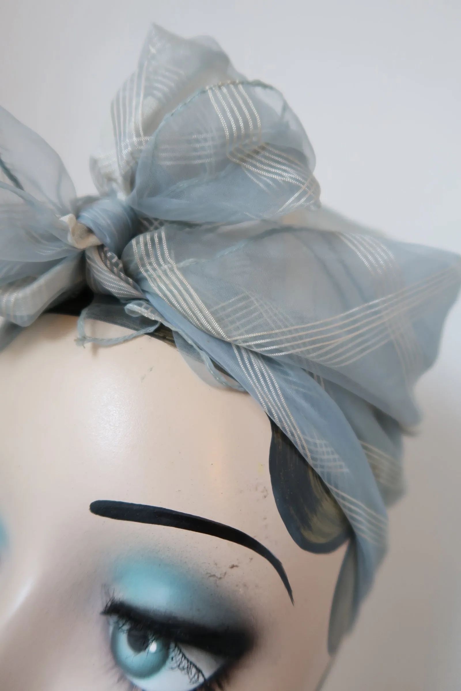 SALE ITEM: True Vintage Blue Chiffon Scarf