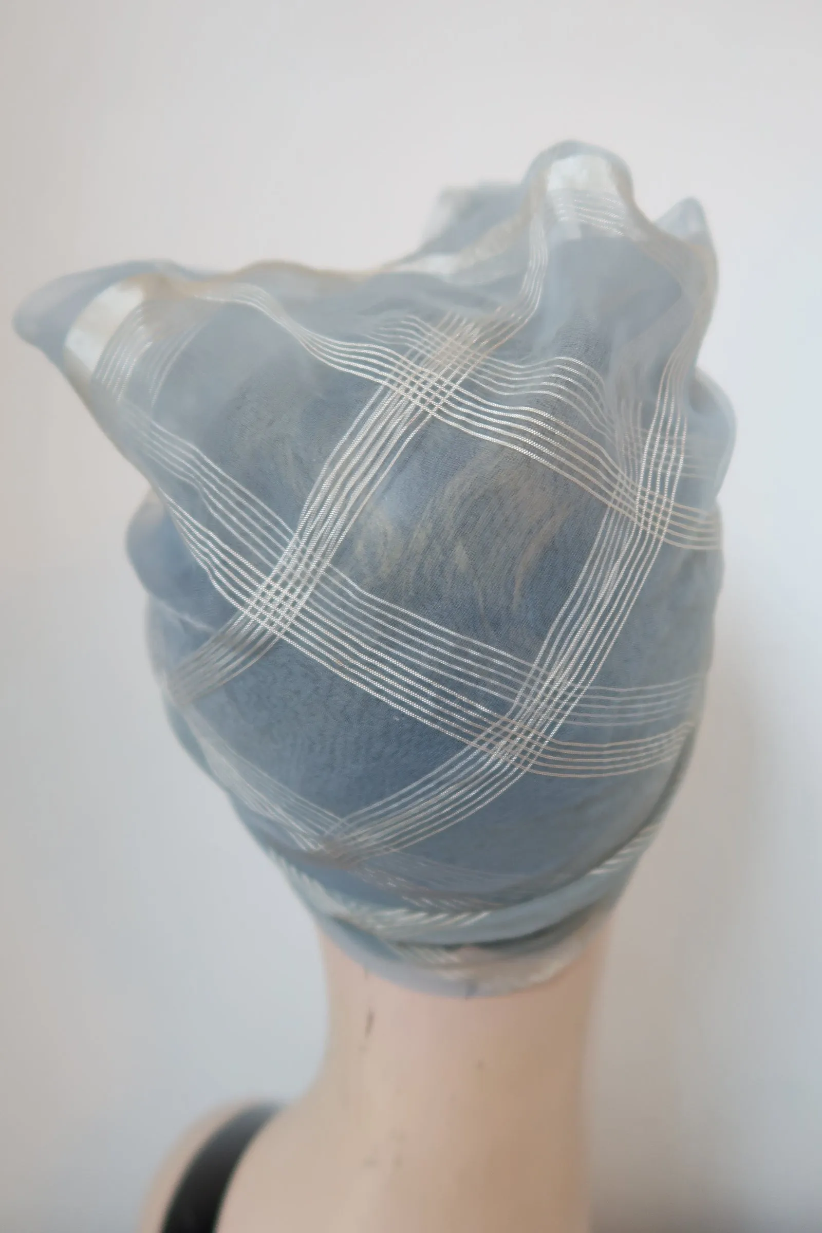 SALE ITEM: True Vintage Blue Chiffon Scarf