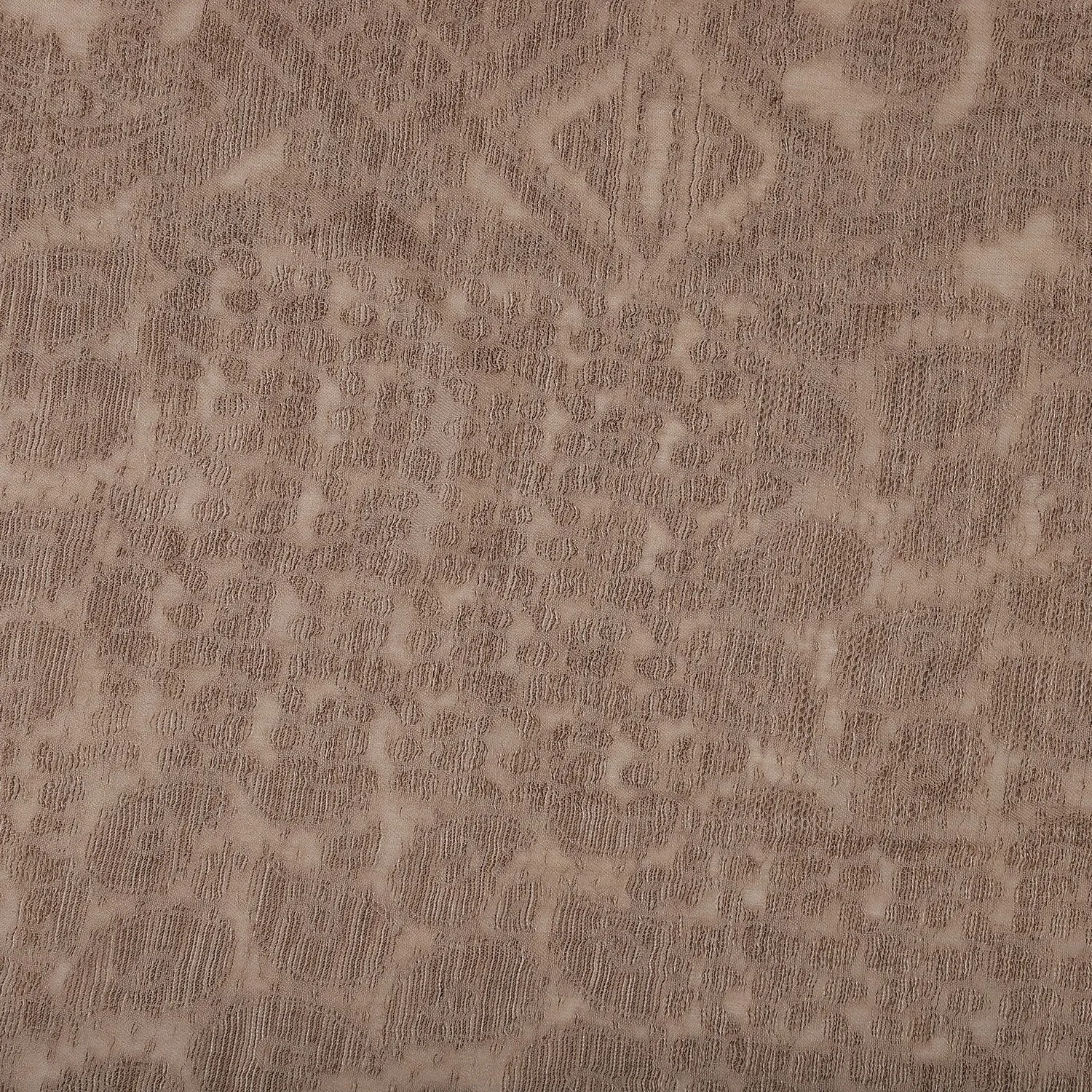 Self-Patch Cutting Beige Woolen Stole