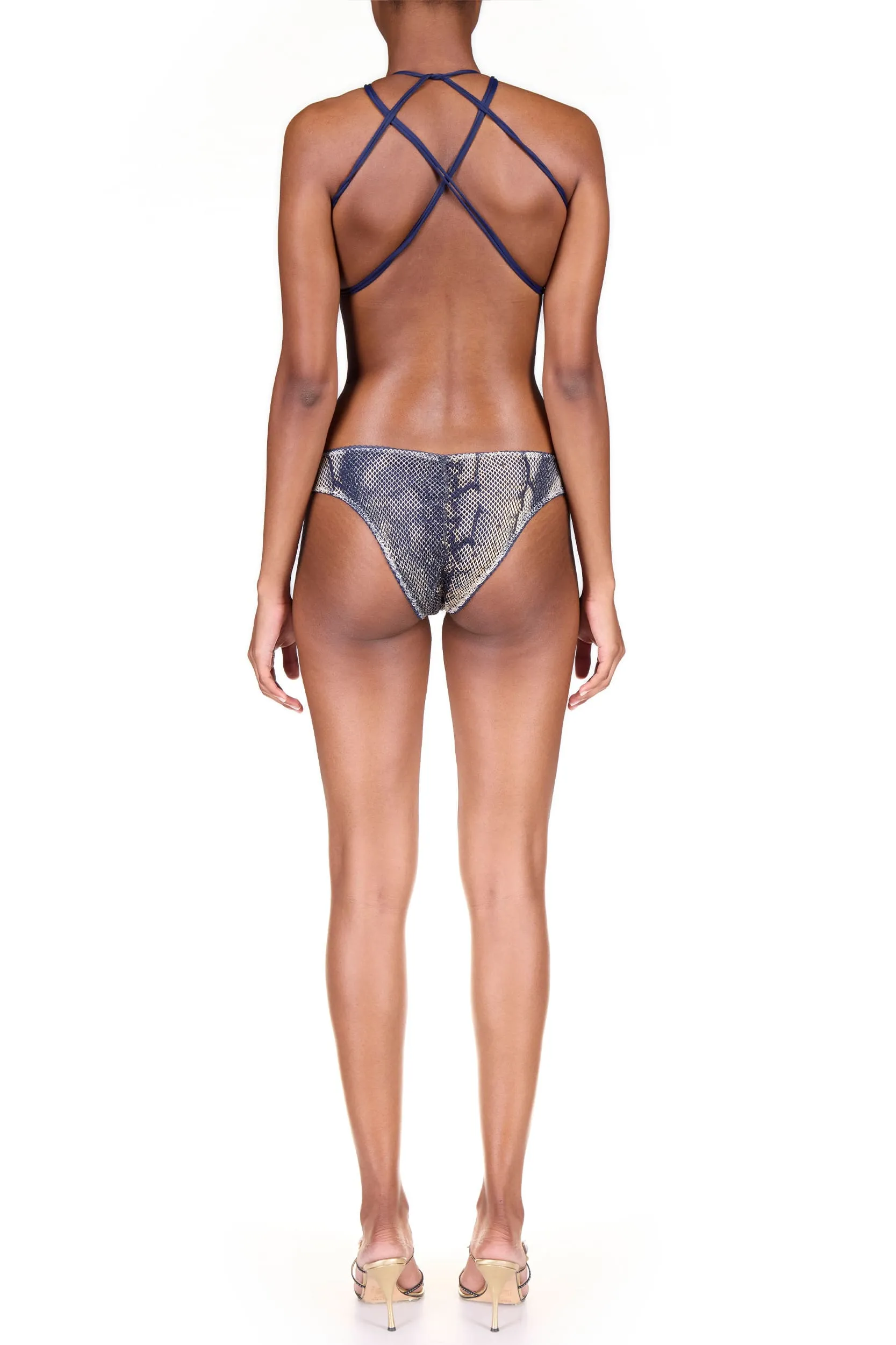 Snake Netting Micro Bikini Top
