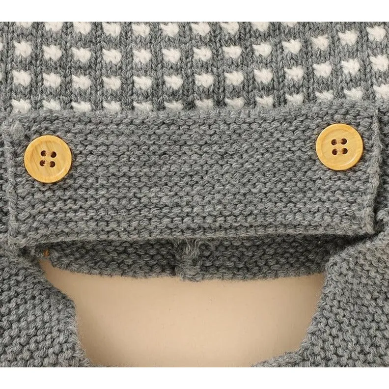 Stripe Pompom Hat with Earflaps