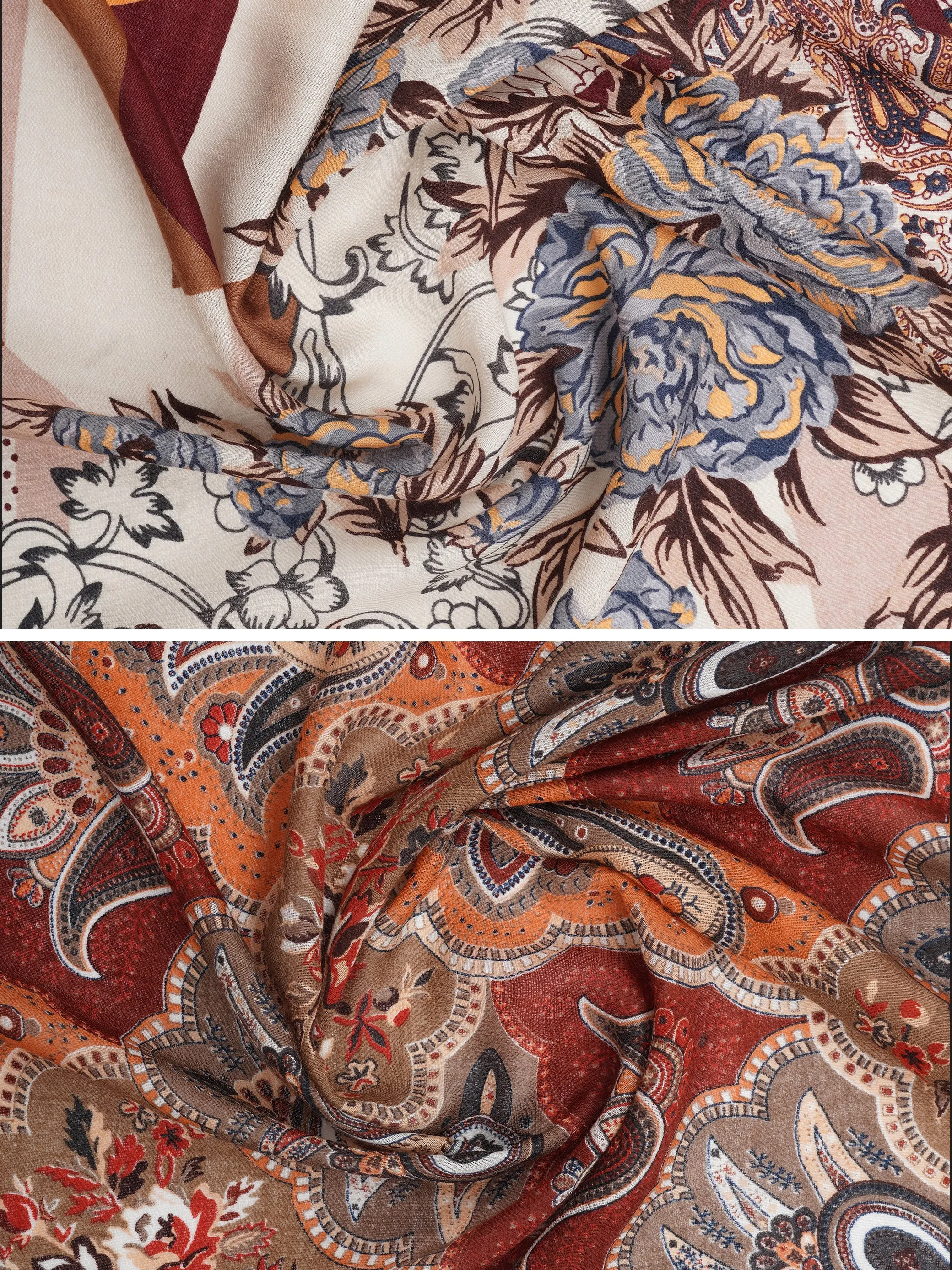 Stylish Snuggle: Stole and Shawl Duo