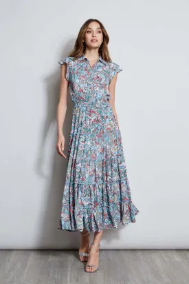 T-Tahari Paisley Midi Dress