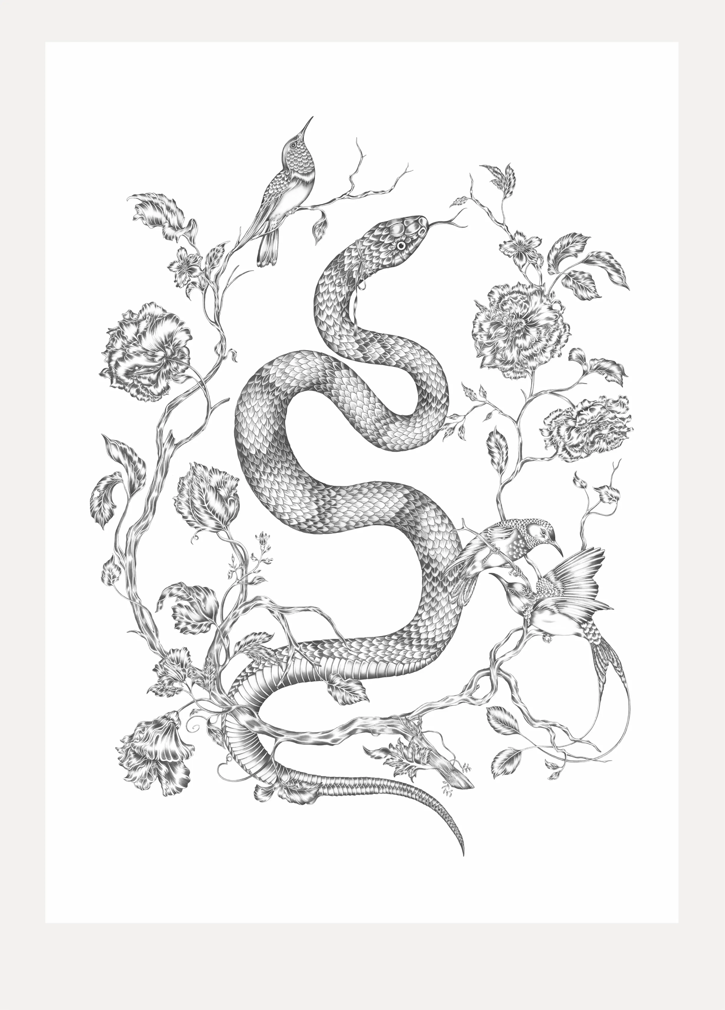Totem Snake, Art Print