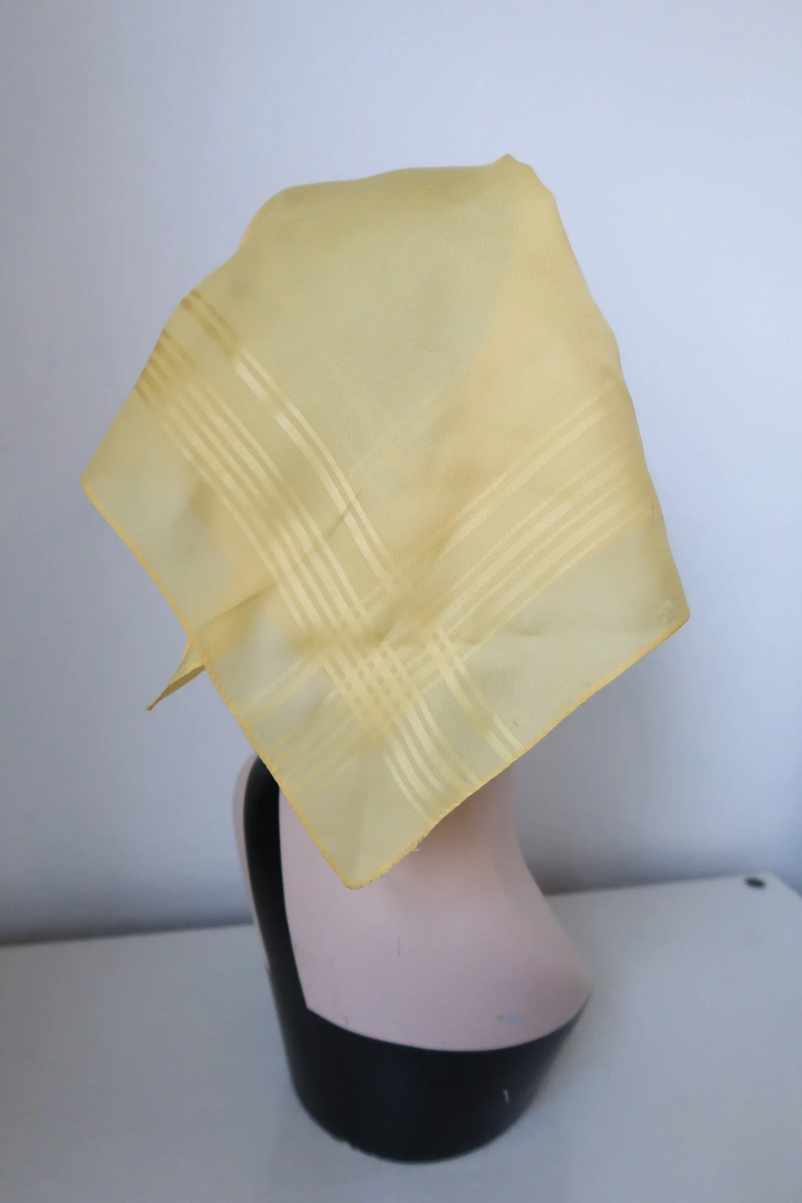 True Vintage Small Square Yellow Scarf
