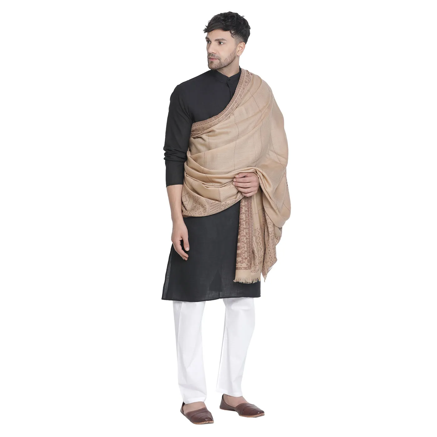 Veer D.Beige Wool Jacquard Lohi